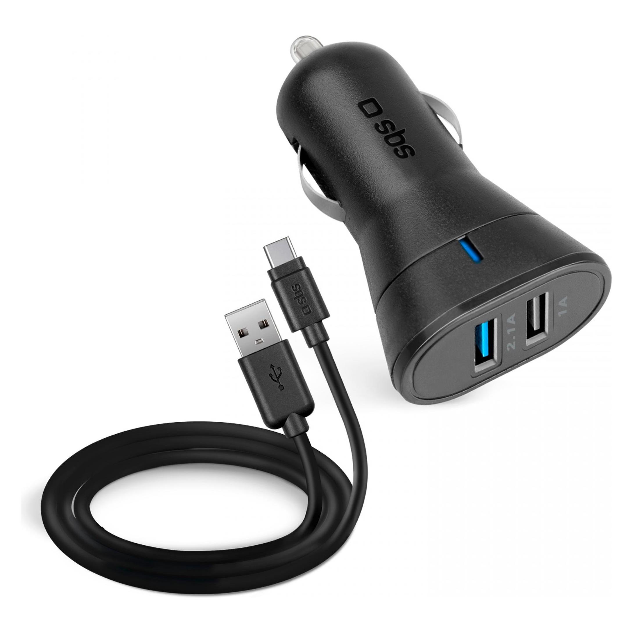 SBS Auto-Ladeset USB-Typ C (TEKITCRC2U21AUL)