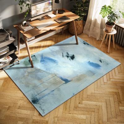 Empire Art Direct Floating Stars, Hand Washable Abstract Art Area Rug, power-loomed, 100% polyester, 2mm pile, non-slipping back