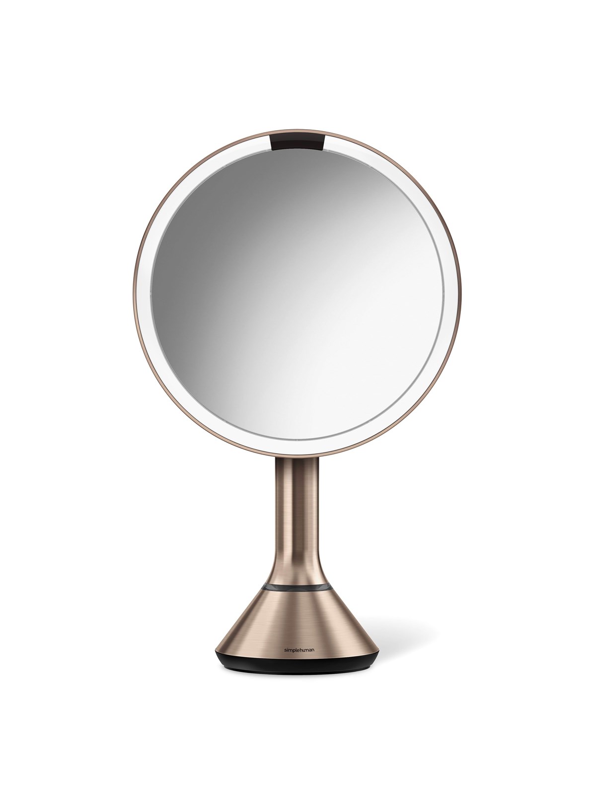 Simplehuman Sensor-Spiegel mit Touch-Control-Helligkeit und doppelter Lichtfunktion, Roségold