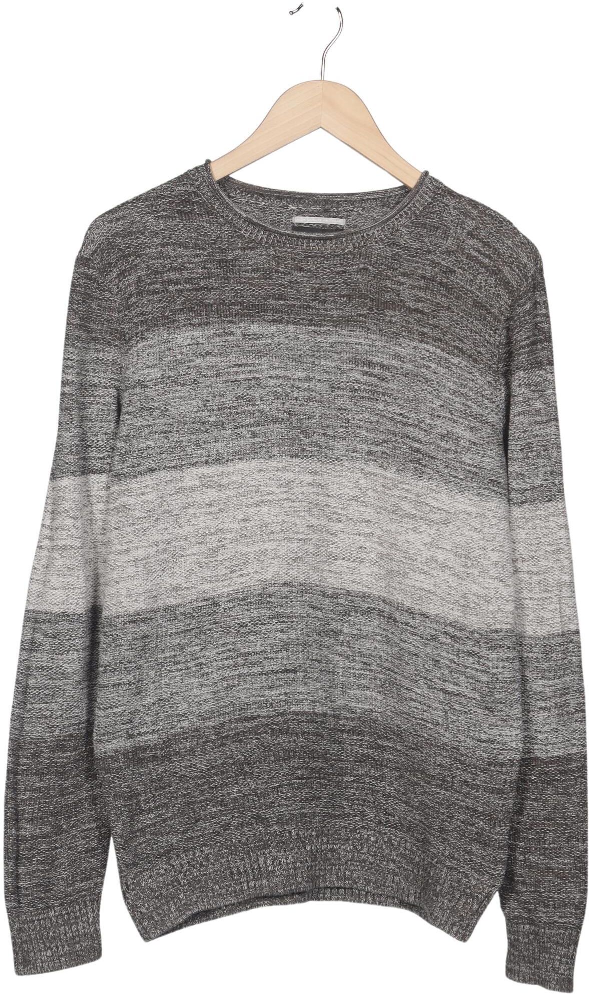 Salsa Herren Pullover, Grau, Gr. L, Baumwolle - Second Hand