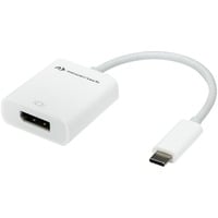 USB Adapter, USB-C Stecker > DisplayPort Buchse weiß, 11cm