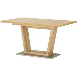 Esstisch ausziehbar Pina , holzfarben , Maße (cm): B: 90 H: 76