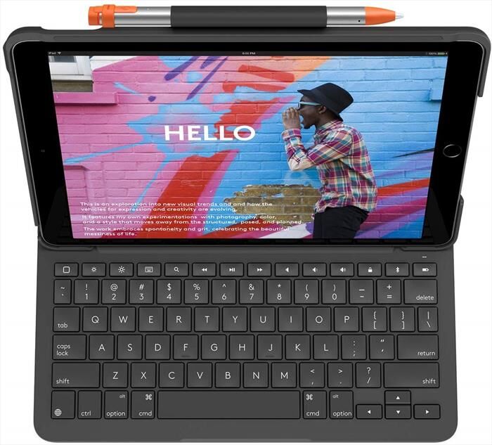 Logitech Slim Folio-nero
