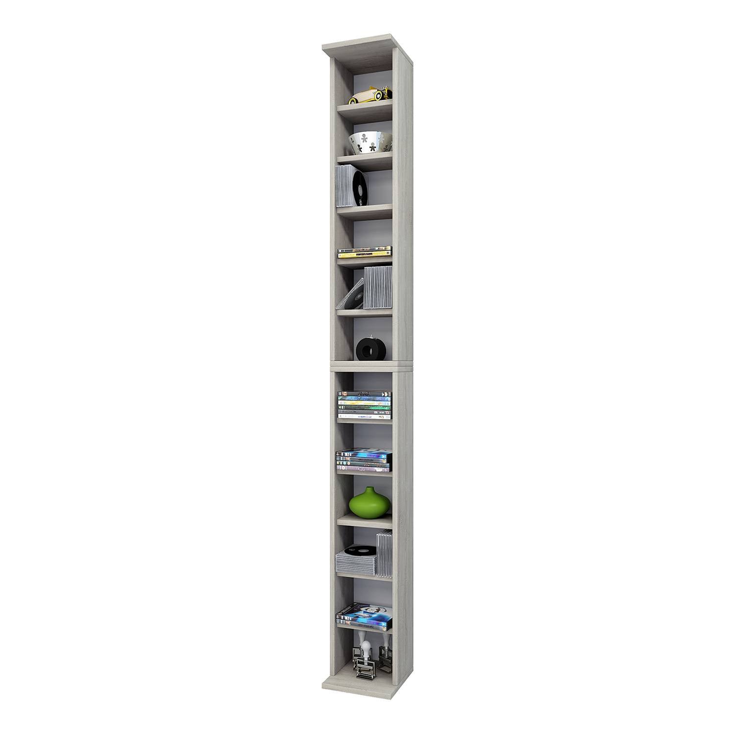 home24 Open kast Elementa II gecoate spaanplaat bruin/Sonoma eikenhouten look H x B x D: 183 x 21 x 20 cm