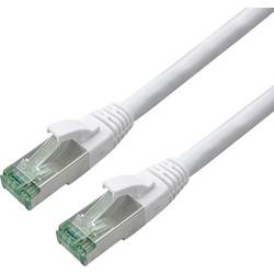 ROLINE RECYCLED MATERIAL ROLINE RM Patchkabel Cat.6A S/FTP (PiMF), weiß, 0,3 m 21.45.3276