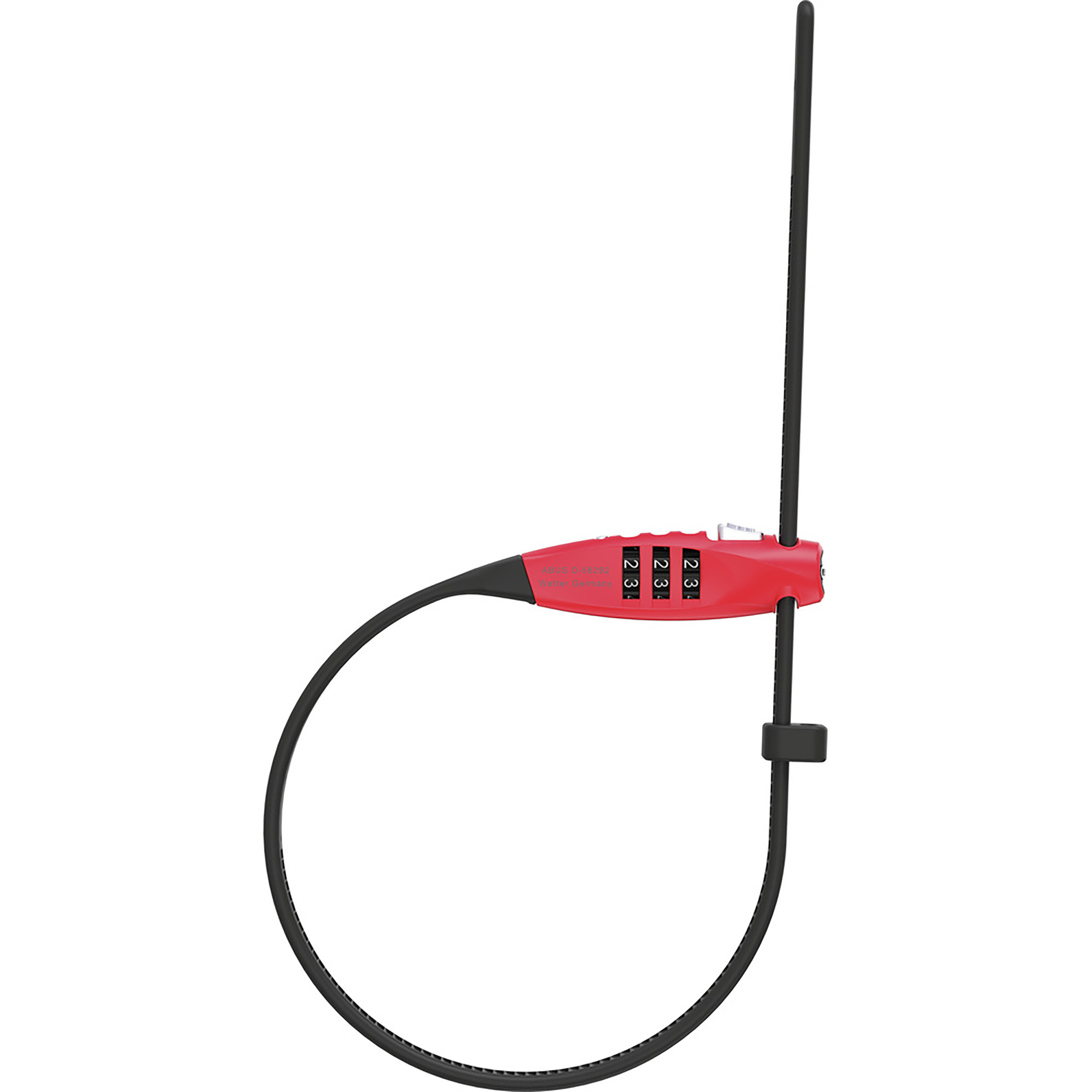 Abus TravelGuard Kabelsicherung Fahrradschlösser rot Größe 45CM