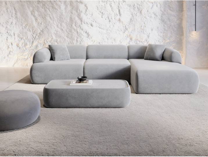 Stoff Ecksofa Monteluna L-Form