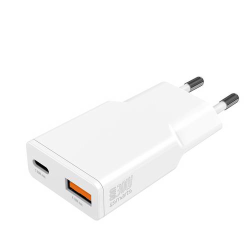 4Smarts USB Ladegerät 30W USB-A, USB-C USB PD Weiß Innenbereich GaN, USB Power Delivery (USB-PD)