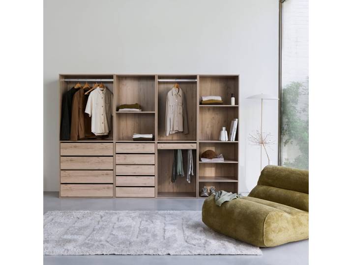 Kit dressing modulable avec 4 éléments, naturel