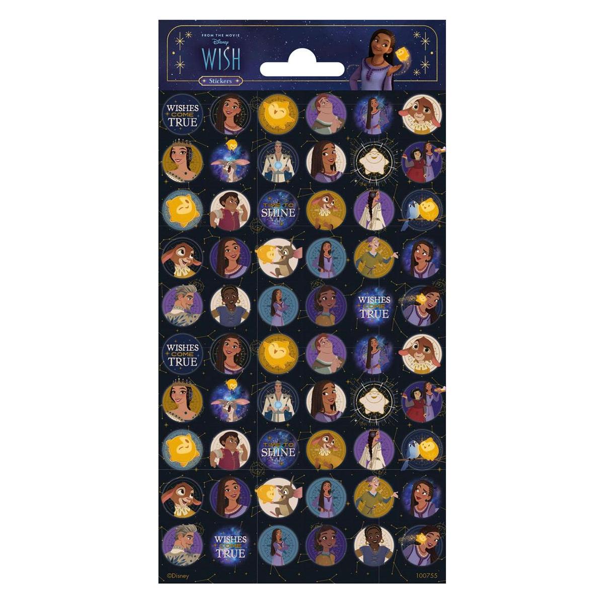Totum Disney Wish Mini-Aufkleberbogen (60 Sticker) (49046992)
