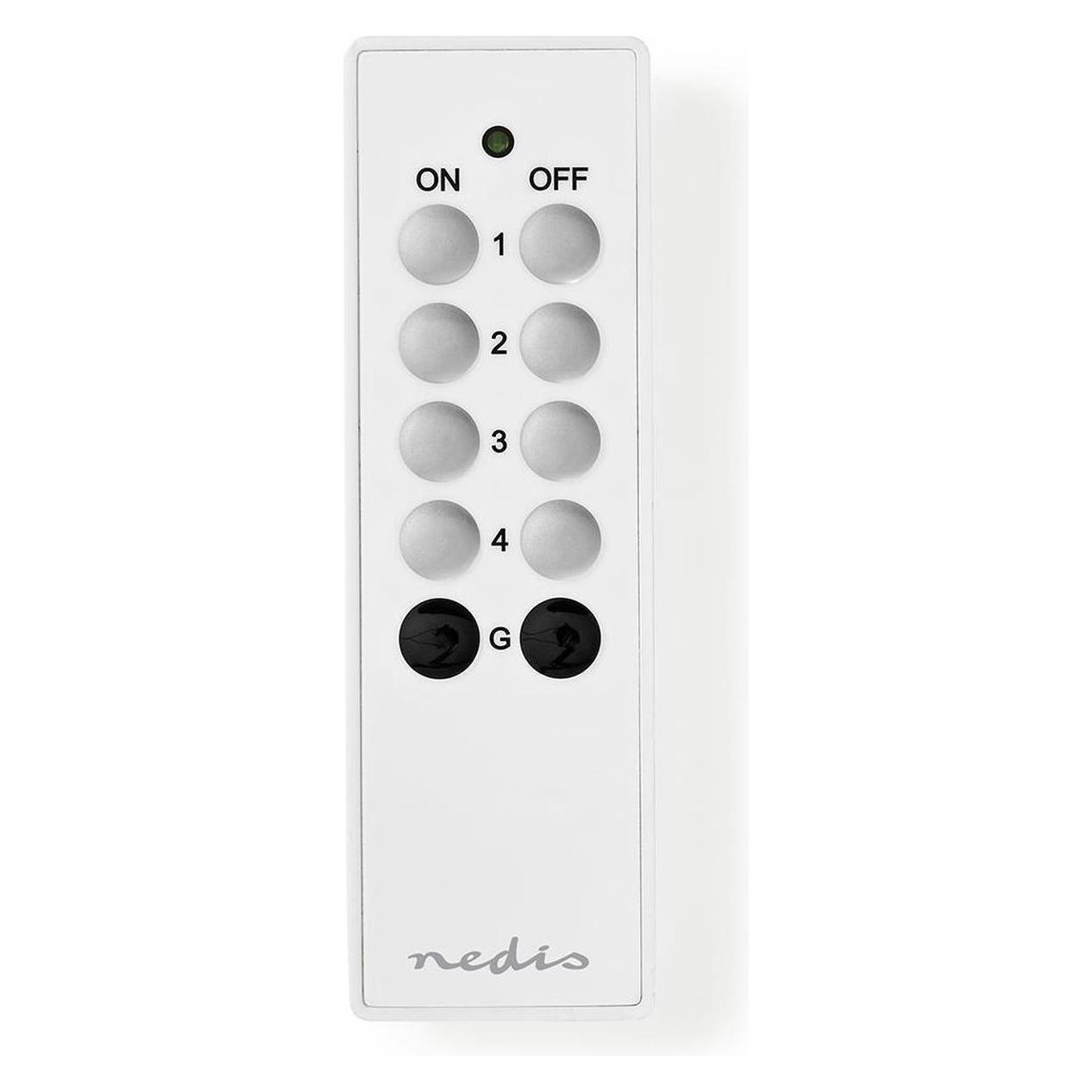 Nedis RF-Fernbedienung | 4 Kanäle | Programmierbare Tasten (Universal Fernbedienung, Radio Frequency (RF)) (RFRC410WT)
