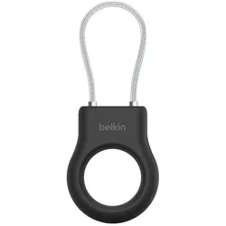 Belkin Secure Holder mit Drahtseil für das AirTag, schwarz