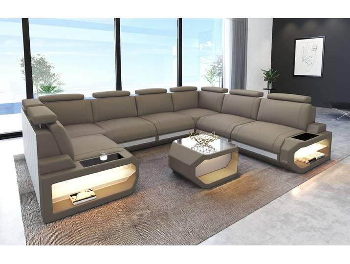 Couchlandschaft Siena U-Form in Stoff