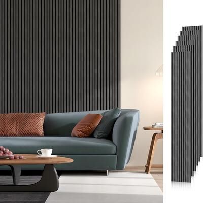 Yvanla Soundproof Wood Slat Panels Acoustic Wall and Ceiling Panels