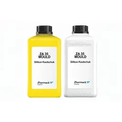 Zhermack Silikon ZA 35 Mould mittelhart gelb Abformsilikon mittelhart 1:1 Dubliersilikon flüssig