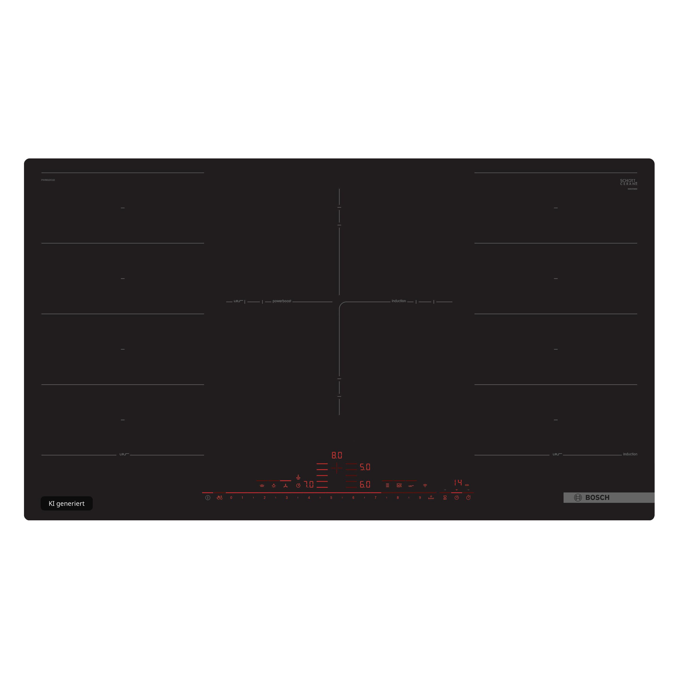 Bosch Hausgeräte Serie 8 PXV901DV1E (89.20 cm, Induktionskochfeld) (PXV901DV1E)
