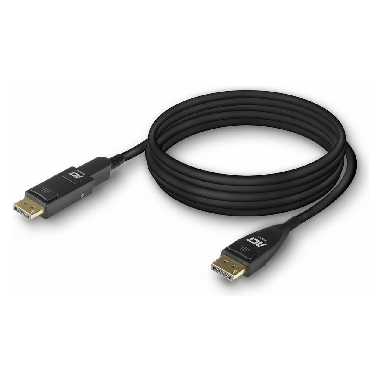 ACT 20 meter DisplayPort 1.4 ive Optical Cable 8K with detachable connector DisplayPort male (20 m) (AK4152)