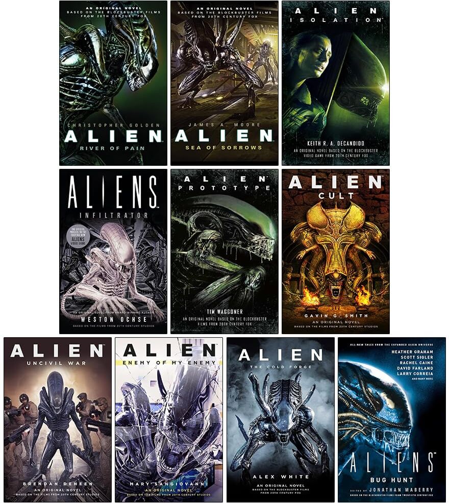 Titan Alien Series 10 Books Collection Set (River of Pain, Sea of Sorrows, Isolation, Infiltrator, Prototype, Cult, Uncivil War, Enemy of My Enemy, The Cold