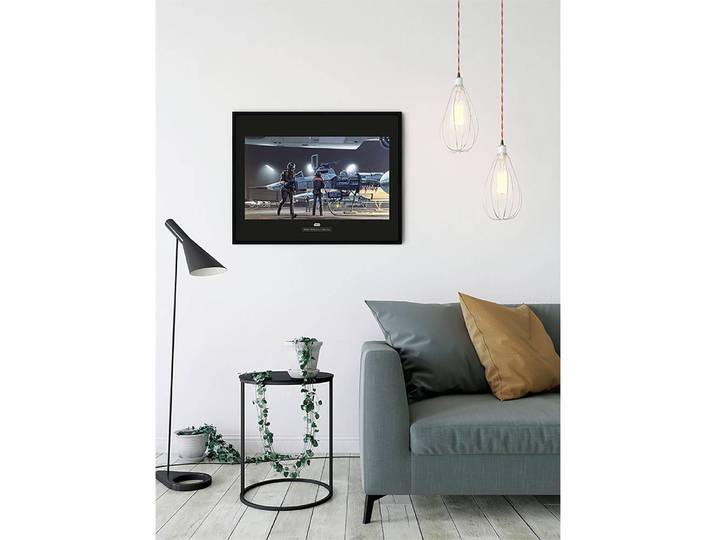 Tableau déco Yavin Y-Wing Papier photo avec surface satinée et haute résistance à la lumière Multicolore 70 x 50cm