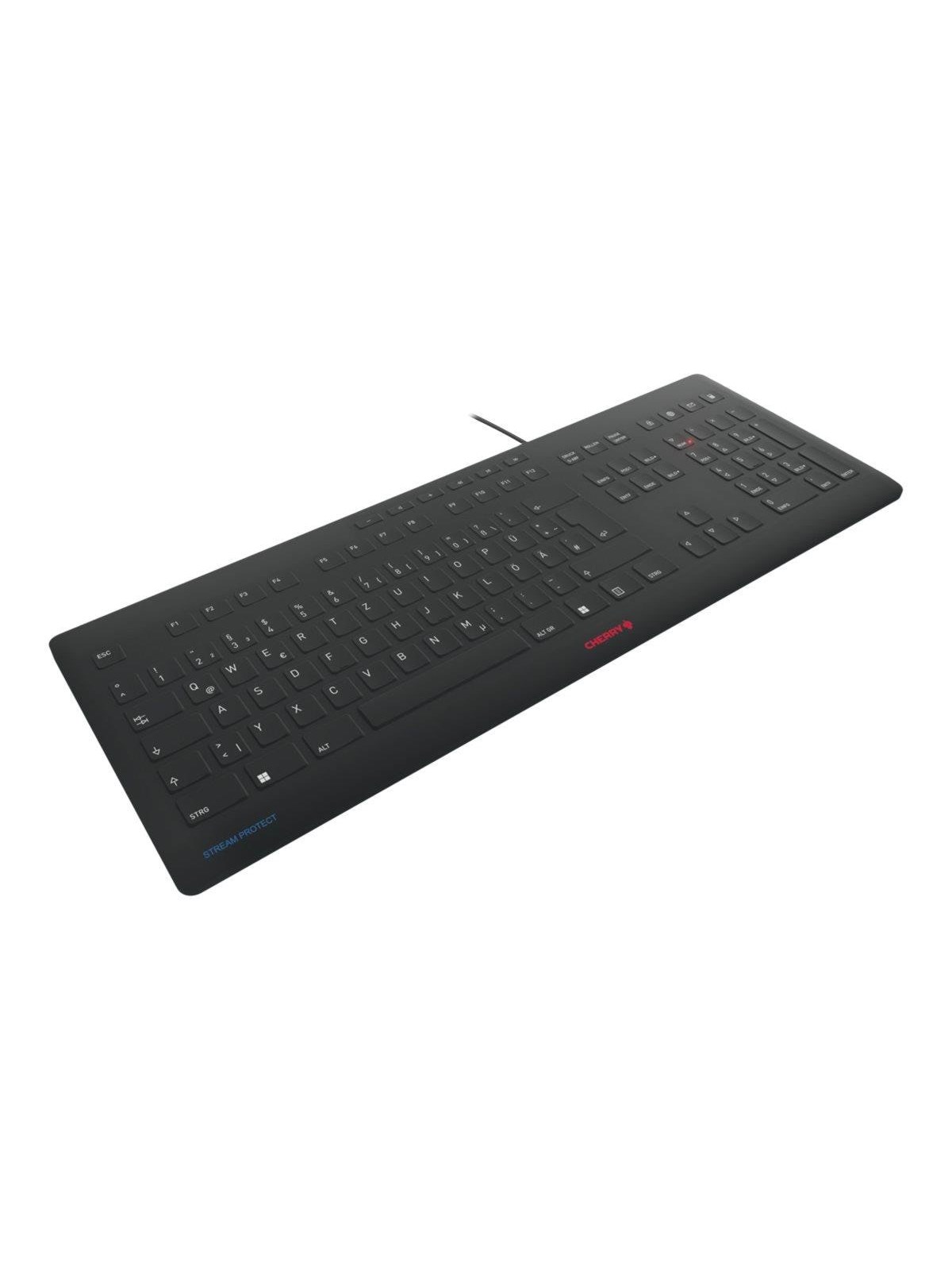 Cherry STREAM - keyboard - German - black - Tastatur - Deutsch - Schwarz