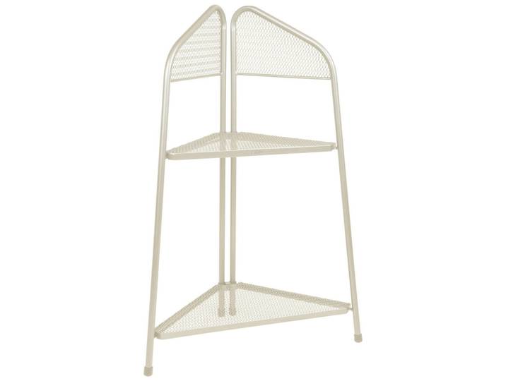 Gardenson Gartenregal, Beige, Metall, 48x100x48 cm, stehend, wetterfest, für den Außenbereich geeignet, Dekoration, Gartendeko