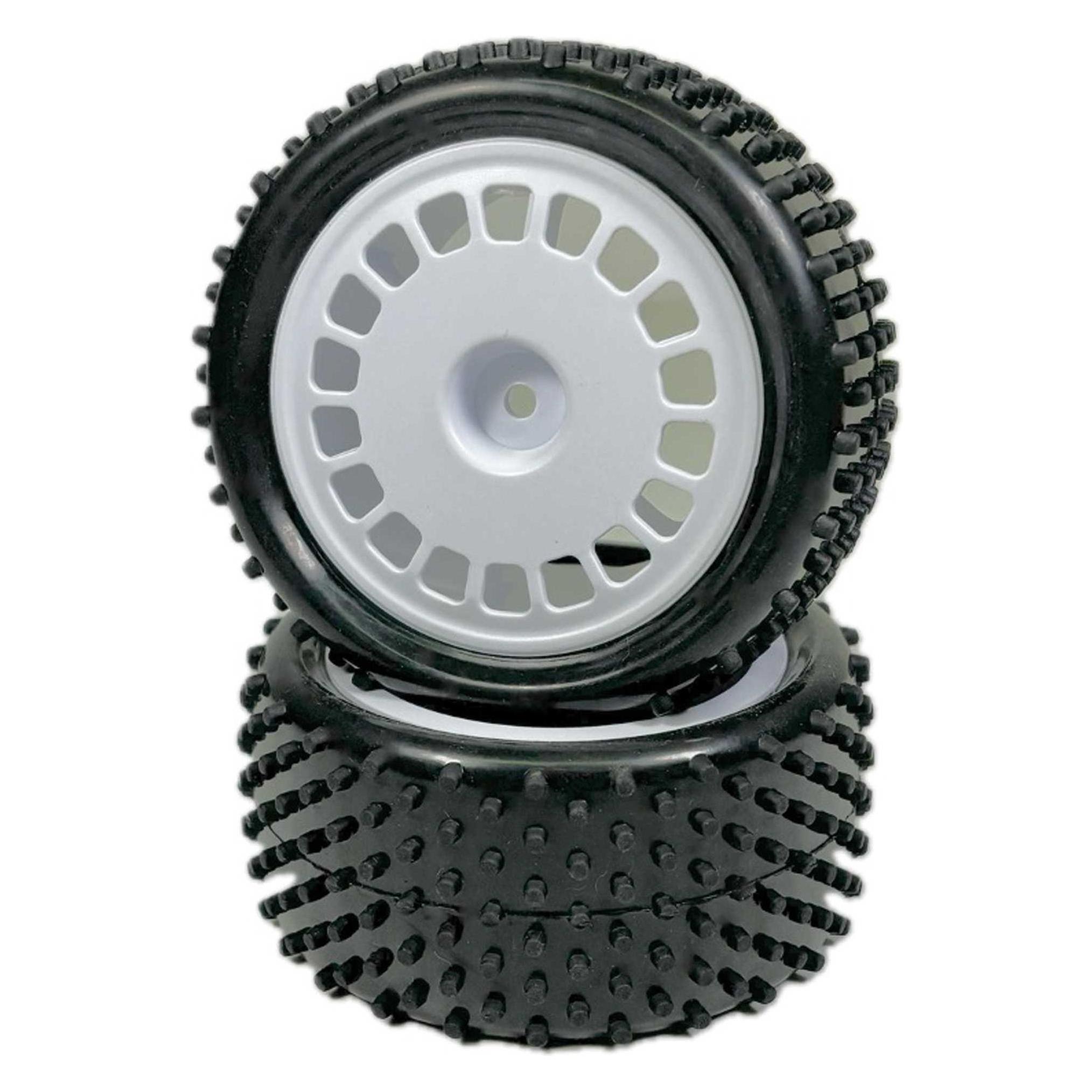Absima 1:10 Buggy Räderset "Mini Pin" hinten weiss (2) (2500051)