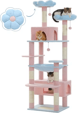 Inspire Picks Deluxe Multi Level Cat Tree Tower With Hammock, Condo & Scratching Posts amt0204bu