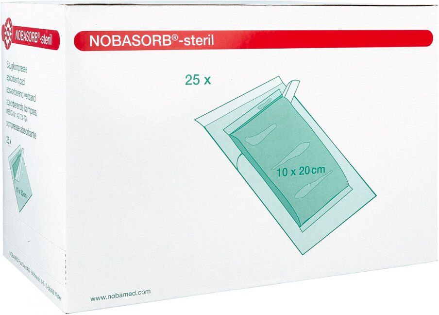 Nobasorb Saugkompresse steril 10x20 cm P1