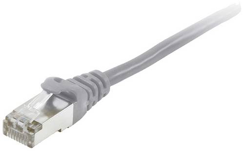 Equip 605500 RJ45 Patchkabel CAT 6 S/FTP 1.00m Grau vergoldete Steckkontakte