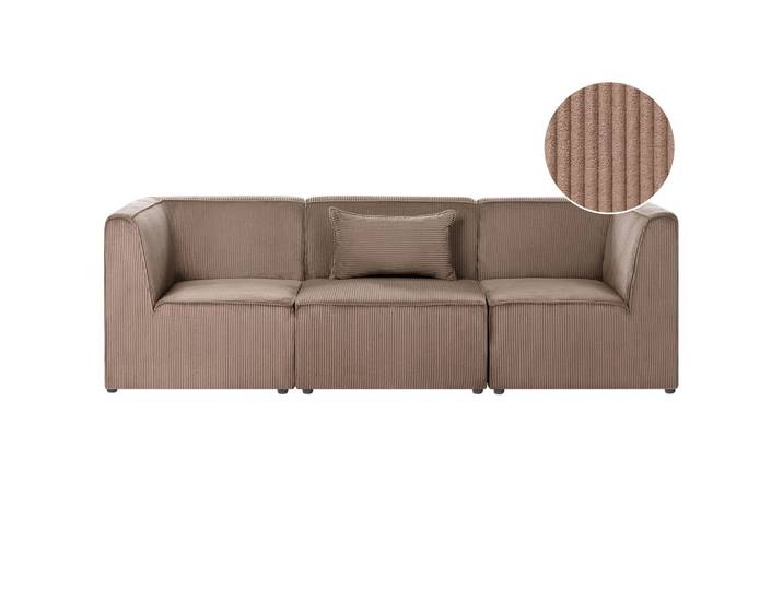 3-SITZER-MODULSOFA Sandbeige Cord Lemvig