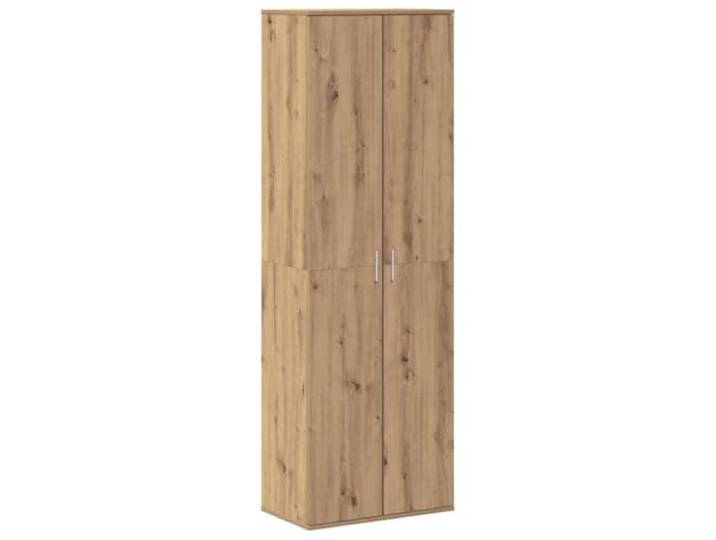 KUPTYERFG Highboard Eiche Handwerklich 60x35x180 cm Holzwerkstoff Stilvoller Schrank für Wohnzimmer und Essbereich mit geräumigen Fächern und pflegeleichter Oberfläche.
