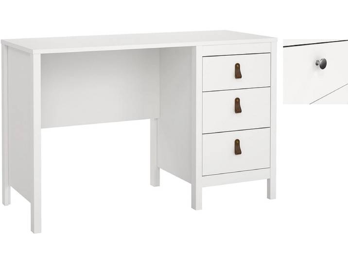 Schreibtisch MADRID 48x120.4x76.5cm weiss