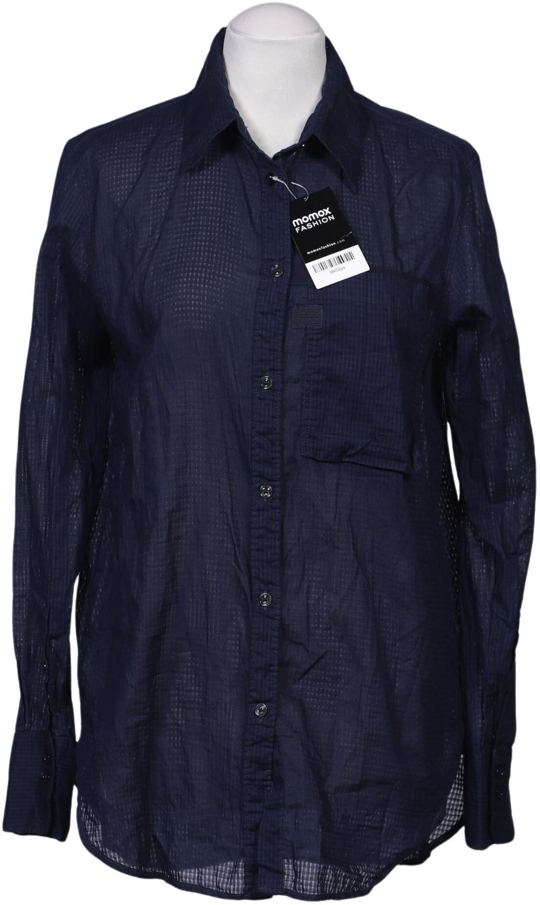 G Star RAW Damen Bluse, Marineblau, Gr. S, Baumwolle - Second Hand