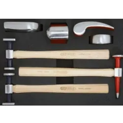 KS Tools, Zubehör Werkzeugaufbewahrung, Karosserie-Ausbeul-Satz, 7-tlg