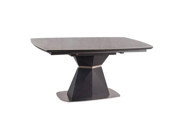 Feldmann-Wohnen Esstisch Cortez grau Marmor / anthrazit 160 / 90 / 76cm, Grau, Grau, Holz, Rechteckig,Rechteckig, 160x76x90 cm, Esszimmer, Esstische