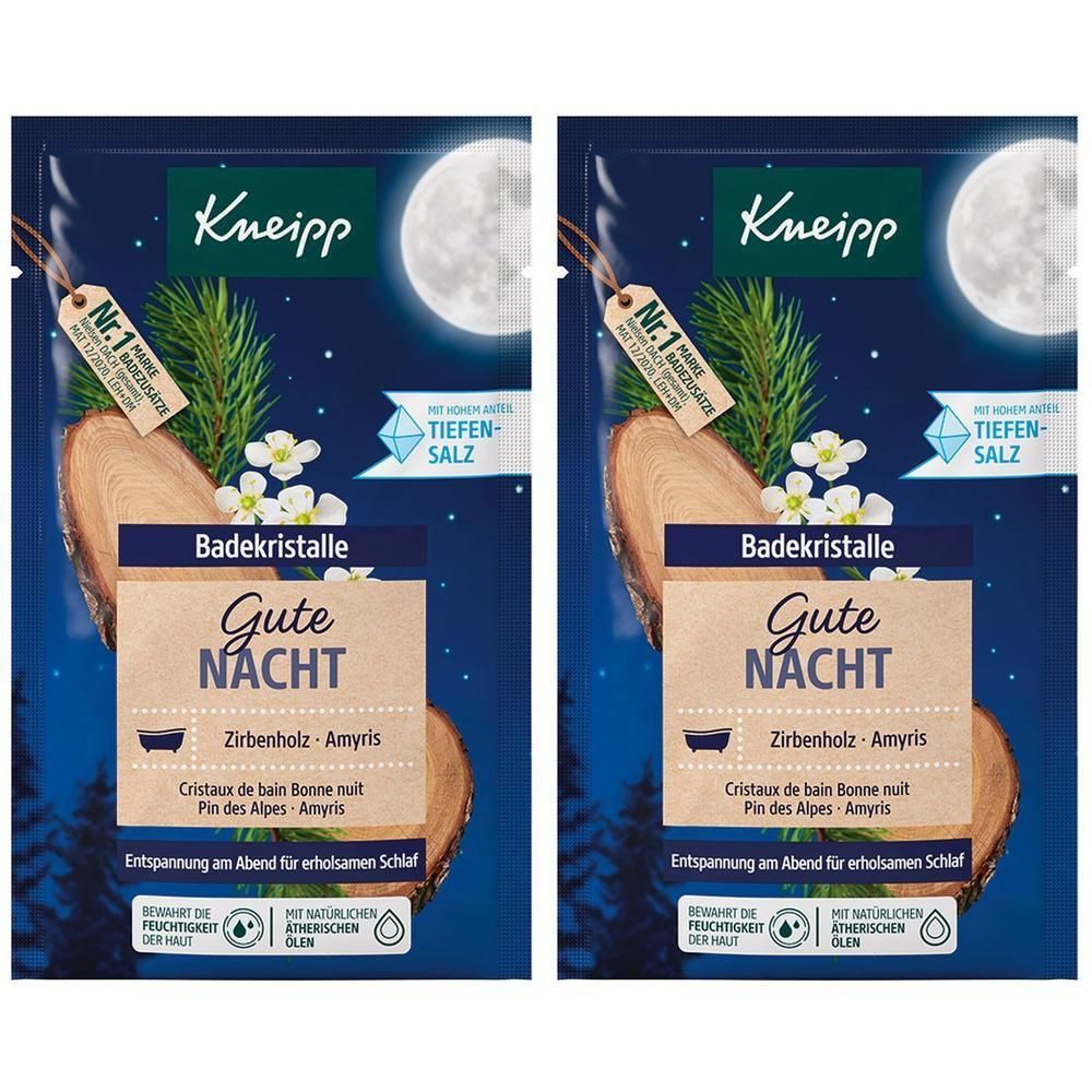 Kneipp Badekristalle Gute Nacht 2x 2x60 g Salz