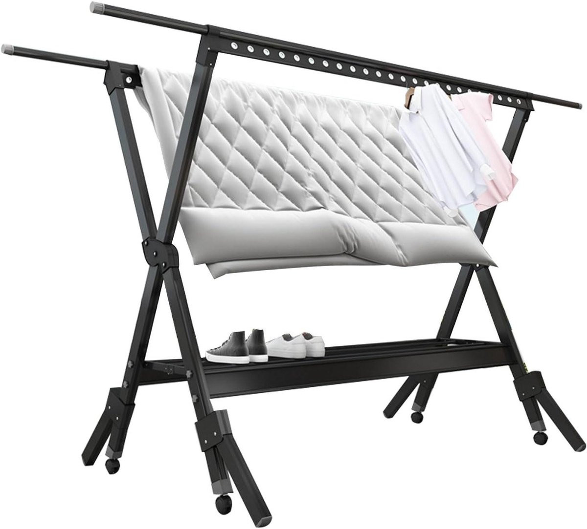 Aluminium Opvouwbaar Droogrek van 280 cm