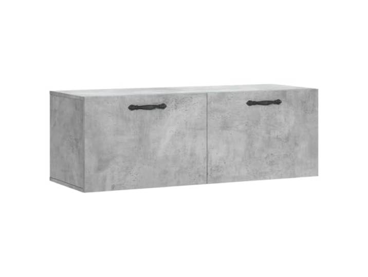 Helloshop26 Wandschrank, praktisch, modern, 100 x 36,5 x 35 cm, Design aus Holz, Betongrau, 02_0048885
