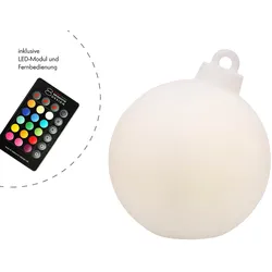 8 seasons design LED-Dekoleuchte Shining Christmas Ball (RGB)