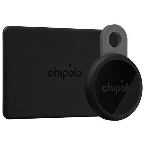 Chipolo LOOP + CARD Schwarz 2-Pack
