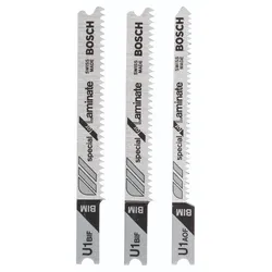 Bosch Stichsägeblatt-Set U-Schaft U 1 BIF (2x) U 1 AOF, 3-tlg. - 2609256789