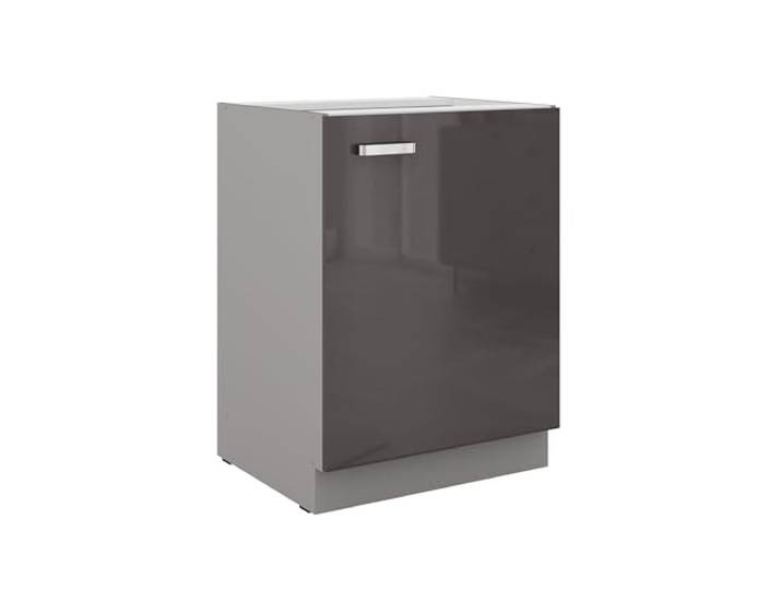 Kuechen-preisbombe Küchen Unterschrank 60 Hochglanz Grau Küchenzeile Küchenblock Küche Grey Bianca