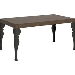 Itamoby Paxon Ausziehtisch 160/244x80 cm Walnuss Anthrazit Beine