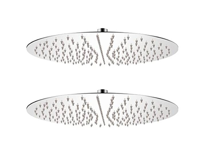 vidaXL 2x Pomme de Douche Plongeante Acier Inoxydable Ø 40 cm Tête de Douche