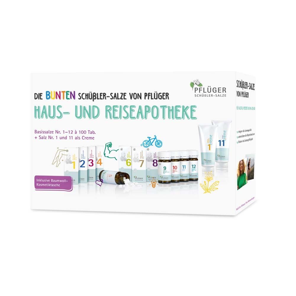 Haus/Reiseapotheke 1-12 Tabletten+1+11 Creme 1 St Kombipackung