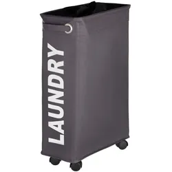 WENKO Wäschesammler Mod. Corno Grau, Wäschekorb, 43 l
