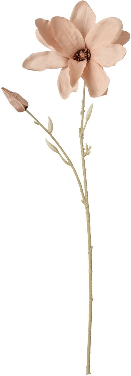 J-Line Magnolia bloem, lichtroze, polyester, medium, 12 stuks