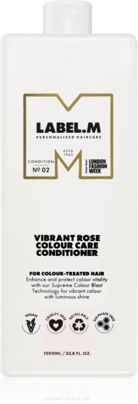 label.m Vibrant Rose Colour Care Conditioner après-shampoing hydratant pour cheveux colorés 1000 ml