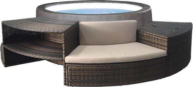 Pack spa semi-rigide NetSpa Vita Premium + mobiliers (4 à 6 places)