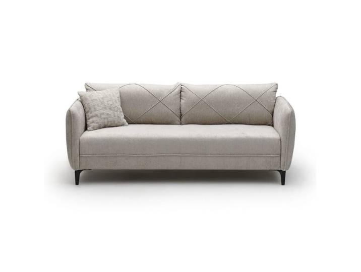 Trendstore Jerina 3-Sitzer Sofa in Chenillebezug - Chenille beige Modern